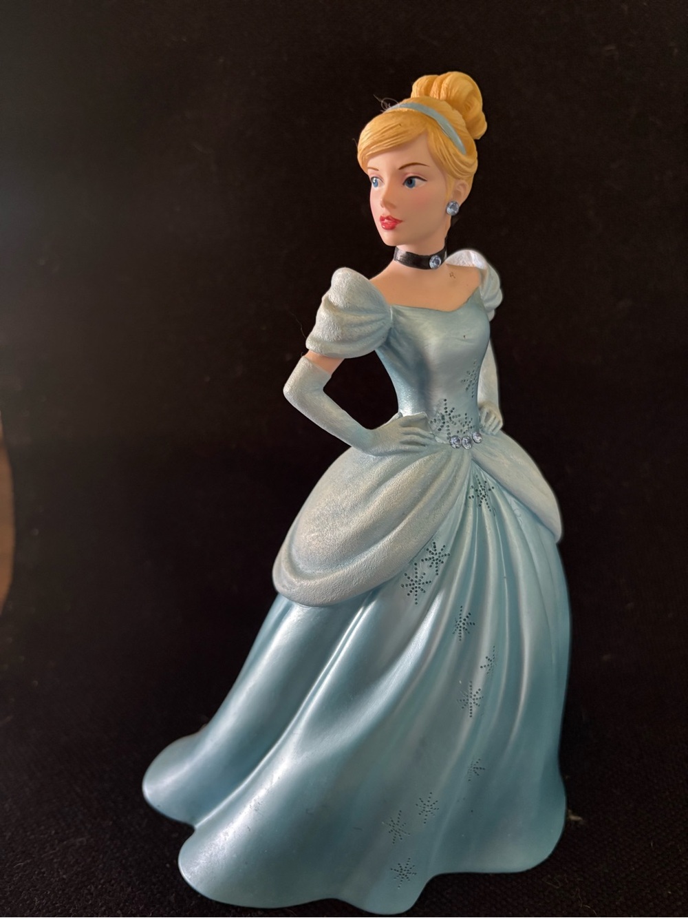 Disney Blue Princess Cake Topper Figurine